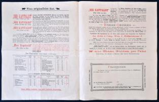 Ausztria / Bécs 1887. "Opció - A Kapitalista című folyóirat 10. évfolyamának három ingyenes szá...