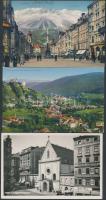 31 db RÉGI osztrák városképes lap, vegyes minőségben / 31 pre-1945 Austrian town-view postcards, mixed quality
