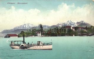 Chiemsee, Herreninsel, steamship