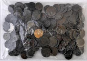 Vegyes: ~240db-os tétel osztrák és magyar hellerek és fillérek T:vegyes Mixed: ~240pcs of Austrian and Hungarian coins, Hellers and Fillérs C:mixed