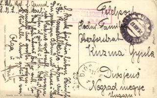 SMS Erzherzog Karl K.u.K. Erzherzog-osztályú pre-dreadnought csatahajó, G. Costalunga, Druck von M. ...