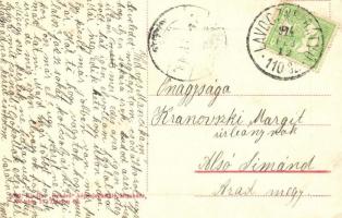 Munkács, Rákóczi utca, polgári leányiskola, kiadja Rekord képeslapkirály / Rákóczi street, girl scho...