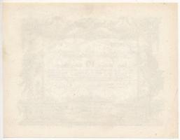 Ausztria 1851. 10G "Reichs-Schatzscheine" korabeli hamisítványa eredeti bankjegypapíron T:...