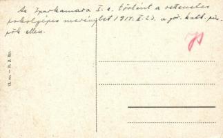 Debrecen, Törvényszék, iparkamara; hátoldalon kézírás: (itt) történt a rettenetes pokolgépes merényl...