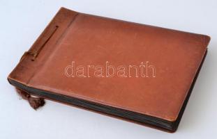 Cca 1920-40 Katona fényképalbuma, benne a polgári élet képei, utazások az országban és ipari létesít...