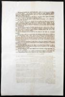 Ausztria / Bécs 1851. Hirdetmény a IV. típusú 10,100 és 1000 névértékű Gulden bankjegyek bevonásáról...