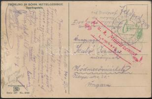 1915 Tábori posta képeslap / Field postcard K.u.k. Militärzensur Lemberg 2.