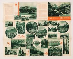 1938 S.A.D. Dolomiti képes utazási prospektus, sok illusztrációval / S.A.D. Dolomiti tourist guide