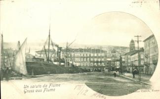 Fiume, port, steamship