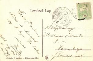 Bátorkeszi, Bátorove Kesy; Stein bérlők kastélya, gyógyszertár, Holländer J. kiadása / villa, pharma...