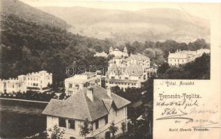 Trencsénteplic, Trencianske Teplice; Villa-völgy, kiadja Szold Henrik / villa valley