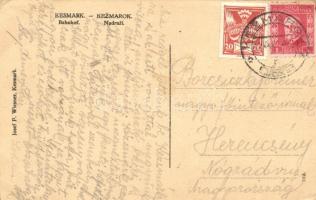 Késmárk, Kezmarok; vasútállomás, nadrazí / railway station