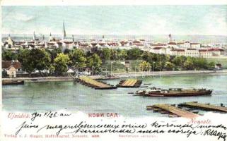 Újvidék, Neusatz, Novi Sad; Ponton hidak / pontoon bridges (EB)