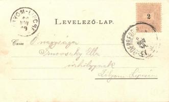 1899 Selmecbánya, Banska Stiavnica; Akadémiai paloták; kiadja Joerges / view with academic palaces