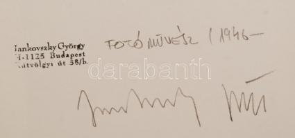 1983 Jankovszky György(1946-): New York, Dakota-ház, feliratozva, aláírt, pecséttel jelzett, kartonr...