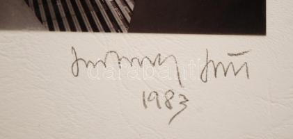 1983 Jankovszky György(1946-): New York, World Trade Center, feliratozva, aláírt, pecséttel jelzett,...