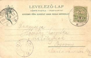 Tátra, Menguszfalvi-völgy, Út a Poprádi-tóhoz a Hinczkó pataki hídon át, Feitzinger Ede 265. (ázott ...