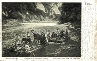 Dunajeci hajózás, Dunajecfahrt durch die Pieninen, Feitzinger Ede 255. / barges