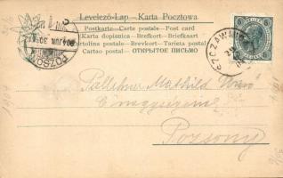 Dunajeci hajózás, Dunajecfahrt durch die Pieninen, Feitzinger Ede 255. / barges