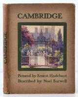 Noel Barwell-Ernest Haslehust: Cambridge. London, é.n., Blackie And Son, 64 p. + 11 t. Kopott, kiadói egészvászon kötés. Angol nyelvű. Egész oldalas, színes illusztrációkkal és egy térképpel. A borítója kopott, foltos. A lapok foltosak.