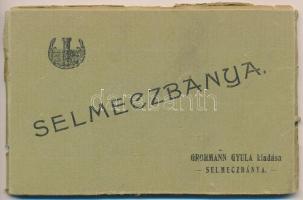 Selmecbánya, Banska Stiavnica. 12 darabos képeslap leporello-füzet sérült papírtokban, kiadja Grohmann. Postcard leporello-booklet with torn paper case