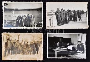 cca 1939-42 Vegyes, II. világháborús katonai fotó tétel, nagy rész feliratozott, 25db, 9x6cm