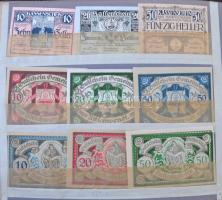 Ausztria ~550db-os igényes szükségpénz gyűjtemény albumba rendezve, osztrák Heller szükségpénzek T:I...