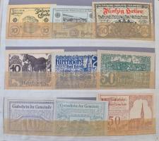 Ausztria ~550db-os igényes szükségpénz gyűjtemény albumba rendezve, osztrák Heller szükségpénzek T:I...