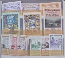 Ausztria ~550db-os igényes szükségpénz gyűjtemény albumba rendezve, osztrák Heller szükségpénzek T:I...