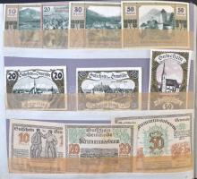 Ausztria ~550db-os igényes szükségpénz gyűjtemény albumba rendezve, osztrák Heller szükségpénzek T:I...