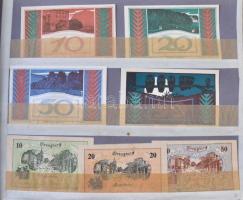 Ausztria ~550db-os igényes szükségpénz gyűjtemény albumba rendezve, osztrák Heller szükségpénzek T:I...