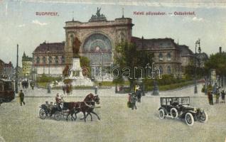 Budapest VII. Keleti pályaudvar, villamos, automobil, lovaskocsi (EK)