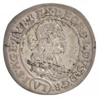 1672K-B 6kr Ag I. Lipót Körmöcbánya (3,14g) T:2,2- /  Hungary 1672K-B 6 Kreuzer Ag Leopold I Kremnitz (3,14g) C:XF,VF Huszár: 1450., Unger II.: 1072.