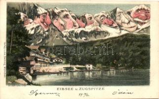 1899 Eibsee, Zugspitze, humour