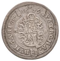 1679K-B 15kr Ag "I. Lipót" Körmöcbánya (5,93g) T:2,2- /  
Hungary 1679K-B 15 Kreuzer Ag &...