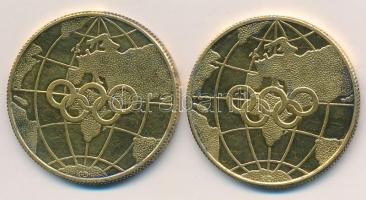 Csúcs Viktória (1934-1993) / KD 1972. "München Olimpia" aranyozott fém emlékérem (32,5mm) ...