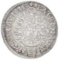 1681K-B 6kr Ag "I. Lipót" Körmöcbánya (6g) T:2 patina /  
Hungary 1681K-B 6 Kreuzer Ag &q...