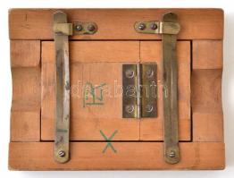 cca 1920 Kontakt másoló keret. jelzett, jó állapotban 6x9 cm-es képhez