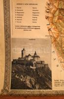 cca 1910 Sopron vármegye iskolai és közigazgatási falitérképe. Rajzolta: Kogutowitz Manó és Pacséri ...