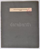 cca 1920 Ötztal und Stubai Blatt III. (Gurgl), 1:50.000, vászonra kasírozva, rajta a Magyar Turista ...