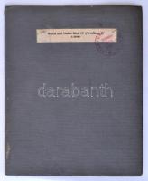 cca 1920 Ötztal und Stubai Blatt IV. (Weißkugel), 1:50.000, vászonra kasírozva, rajta a Magyar Turis...