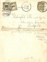 Debrecen, Piac utca, kihajtható képeslap, Pongrácz Géza kiadása (hajtásnál megtört) / folding card (...