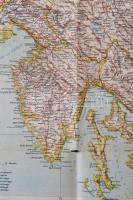 cca 1914 Österreichisch-Italienischen Grenzgebietes, G. Freytag & Brendt, Wien, papír, 1:600.000...