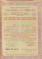 1930. Temesvár - Hermann Korti & Co. Bankház - megrendelési levél