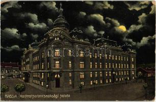 Kassa, Kosice; Hadtestparancsnokság, este / military office building, night (kis szakadás / small tear)