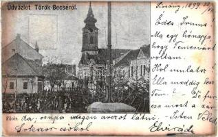 1899 Törökbecse, Novi Becej; Fő tér / main square (EK)