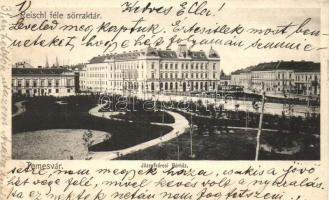 Temesvár, Timisoara; Józsefvárosi bérház, Reischl-féle sörraktár reklám / tenement house