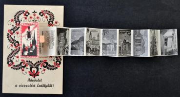 Nagyvárad, Népies irredenta leporelló képeslap a bevonulás emlékére; "Magyar művészlapok" ...