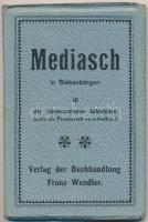 Medgyes, Mediasch - 10 darabos képeslap leporello-füzet papírtokban, kiadja Franz Wendler könyvkereskedése / Postcard leporello-booklet in paper case