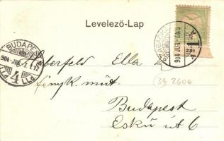 Szabadka, Subotica; Batthyány utca, Szentháromság szobor, Grünbaum Mór üzlete, Víg Zsigm. Sándor kia...